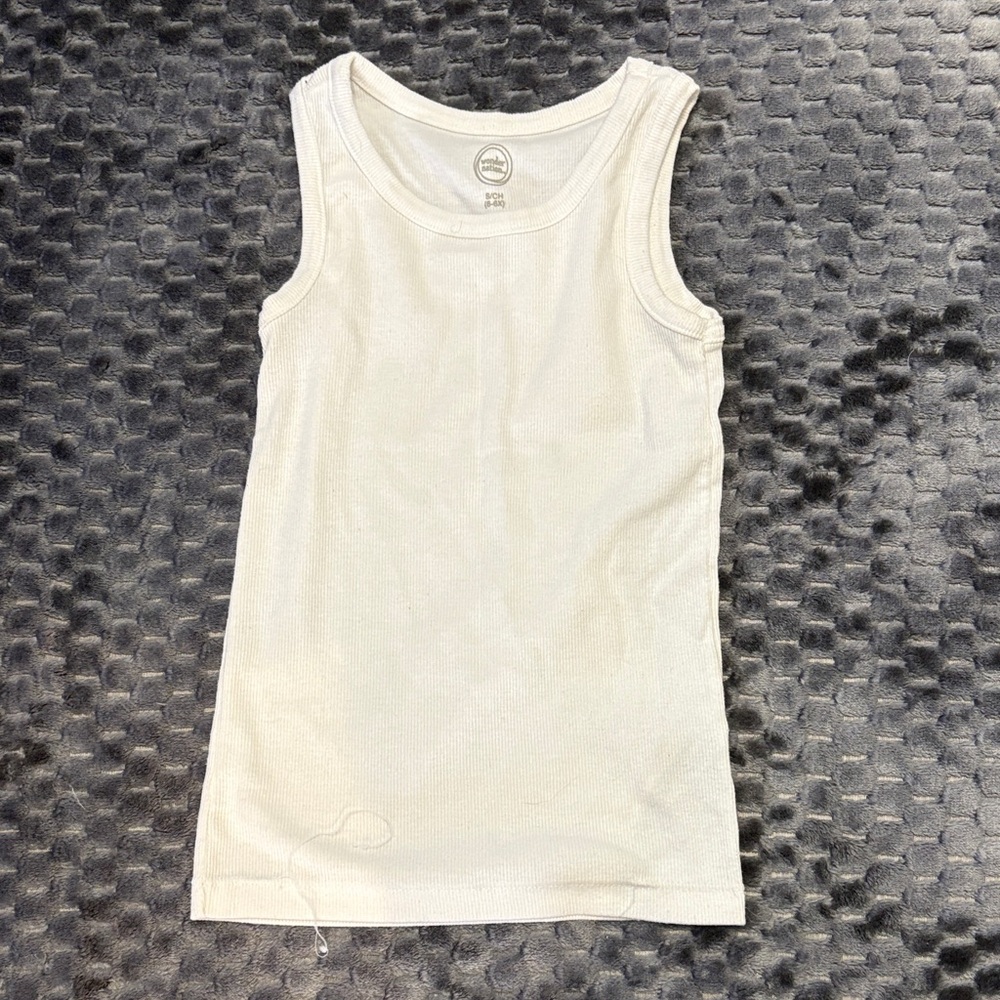 Wonder Nation White Kids Tank Top